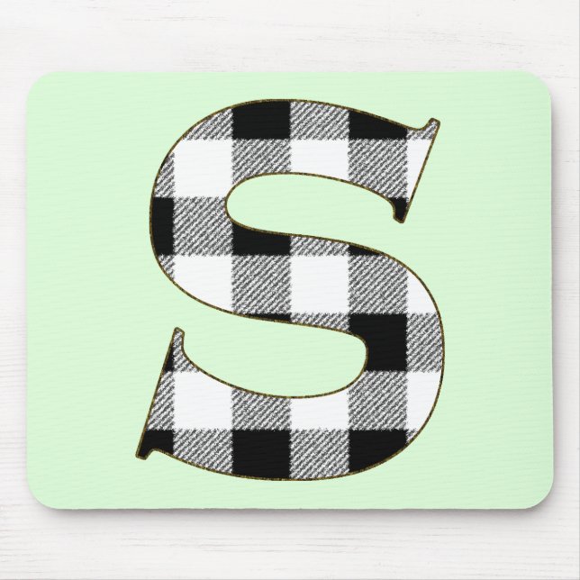 Gingham Check S Mouse Pad (Front)