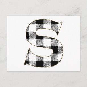 Gingham Check S Postcard