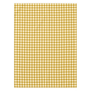 Gingham Check Tablecloth Yellow And White Checks