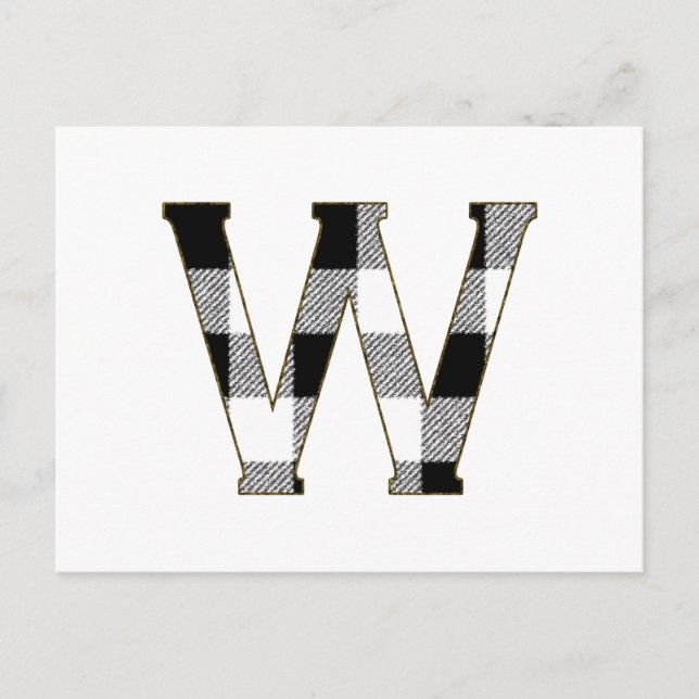 Gingham Check W Postcard (Front)