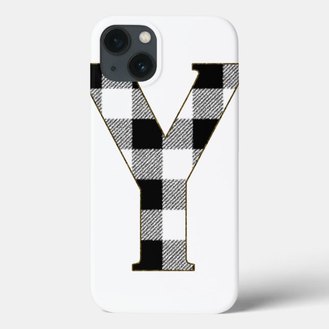 Gingham Check Y Case-Mate iPhone Case (Back)