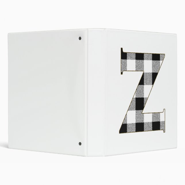Gingham Check Z Binder (Background)