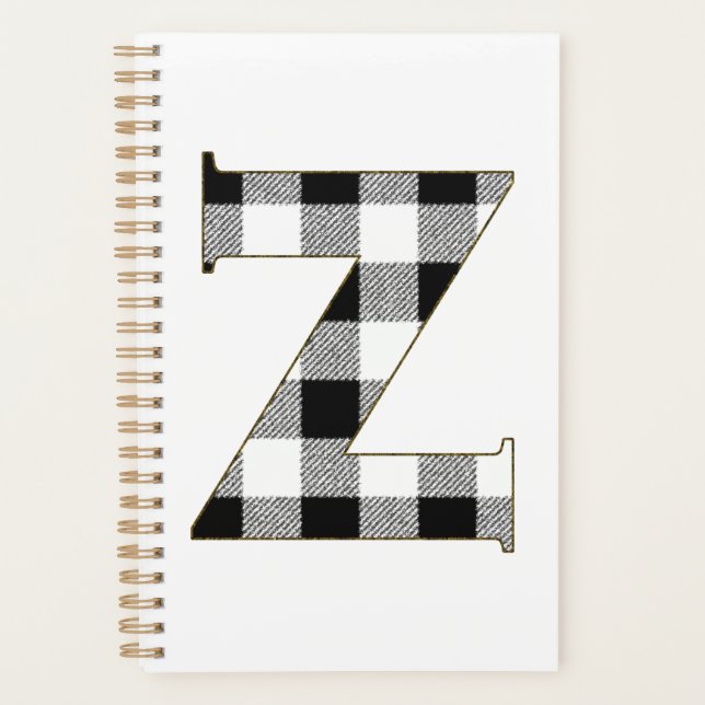 Gingham Check Z Planner (Front)