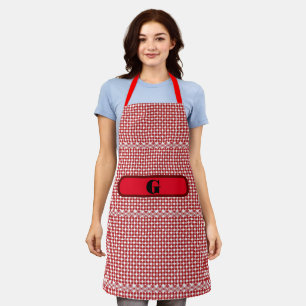 Gingham Checked Customize Apron