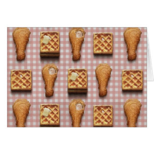 gingham chicken waffles