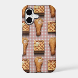 gingham chicken waffles