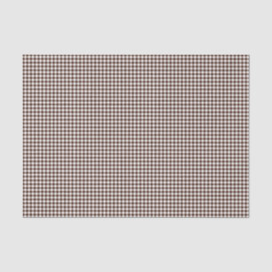 Gingham-Chocolate-Brown-Tissue Wrapping Paper