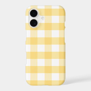 Gingham Classique Jaune Beurre Blanc Ensoleillé