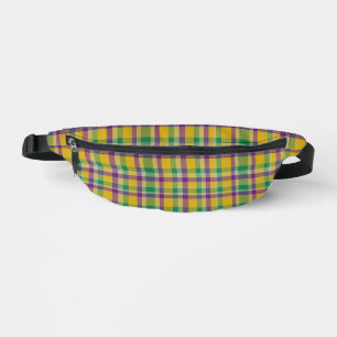 Gingham coloré à motif de Mardi Gras