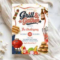 Gingham Denim Grill & Gather BBQ Party