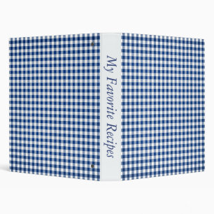 Gingham Dreams Recipe Album Binder