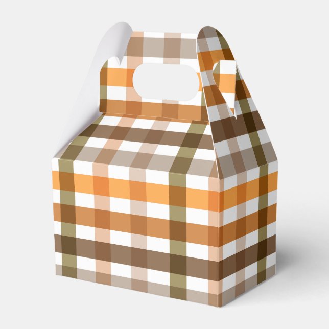Gingham Favor Box (Front Side)
