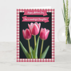 Gingham Floral Special Occasion Card