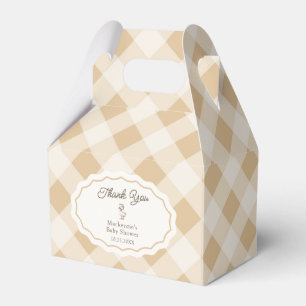 Gingham Goose Baby Shower Thank You Favour Box