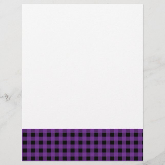 Gingham Grape and Black (Front)