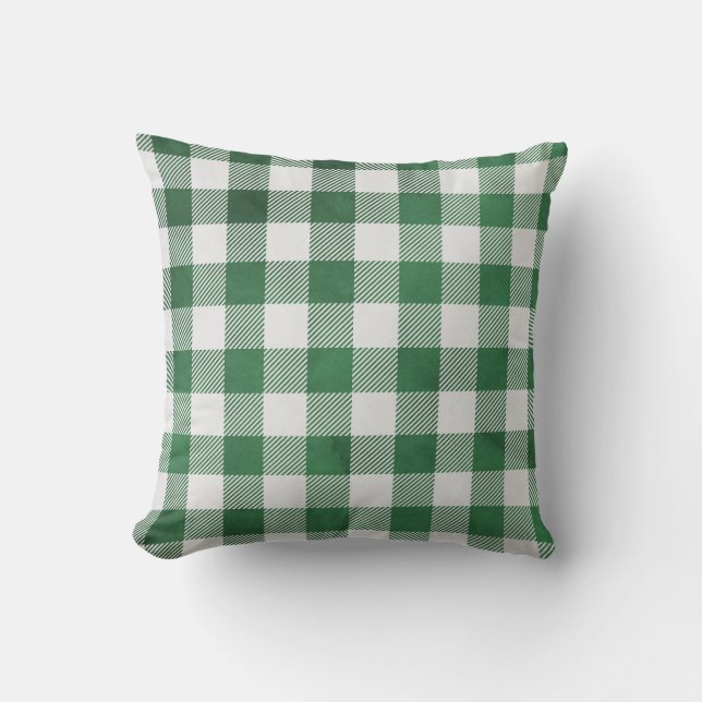 Gingham Grid Accent Throw Pillow (Front)
