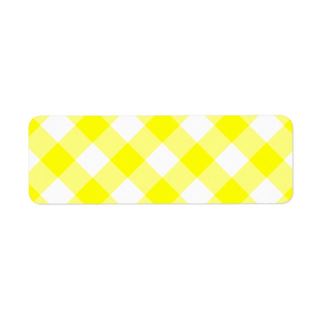 Gingham jaune et blanc (Devant)