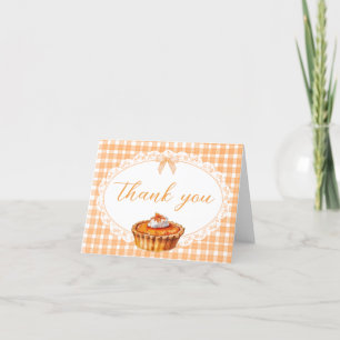 Gingham Little Cutie Pie Baby Shower Thank You Card