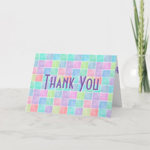 Gingham Patchwork Thank You