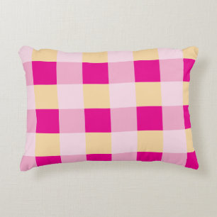 Gingham Pattern Accent Pillow
