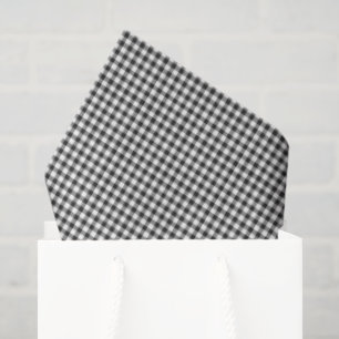 Gingham Pattern Black White Cool Sunglasses Fun Tissue Paper