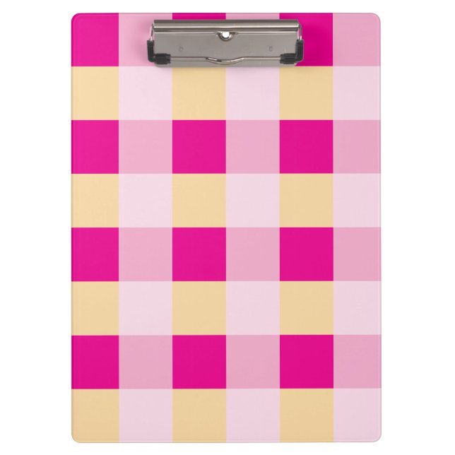 Gingham Pattern  Clipboard (Front)