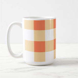 Gingham Pattern Coffee Mug