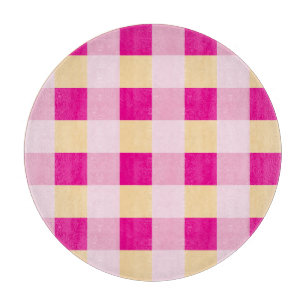 Gingham Pattern Cutting Board