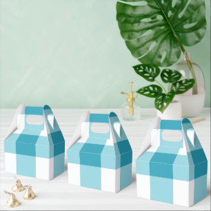 Gingham Pattern Favor Box