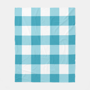 Gingham Pattern  Fleece Blanket