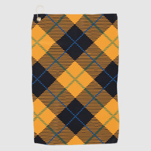 Gingham Pattern Golf Towel