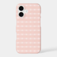 Gingham Pattern In Blush Pink And Pastel Peach