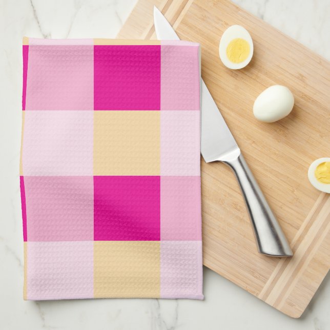 Gingham Pattern  Kitchen Towel (Quarter Fold)