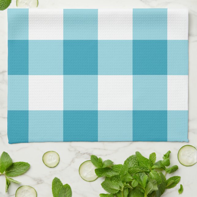 Gingham Pattern  Kitchen Towel (Folded)