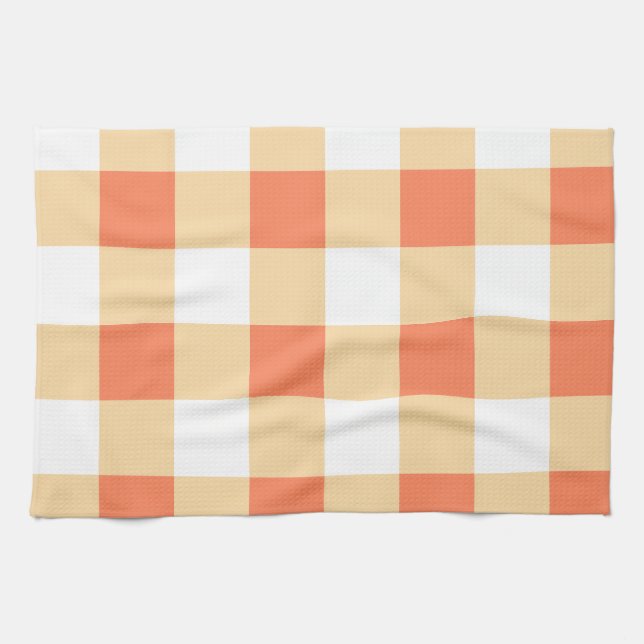 Gingham Pattern Kitchen Towel (Horizontal)