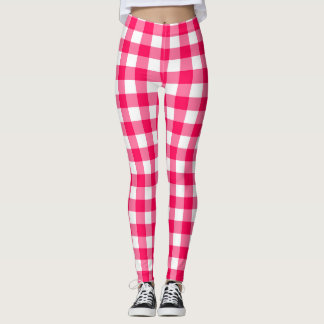 Gingham Pattern Leggings