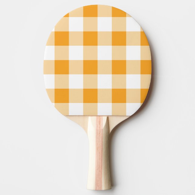 Gingham Pattern Ping Pong Paddle (Front)