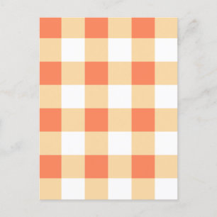 Gingham Pattern Postcard