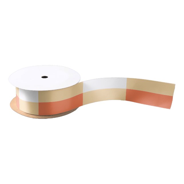 Gingham Pattern Satin Ribbon (Spool)
