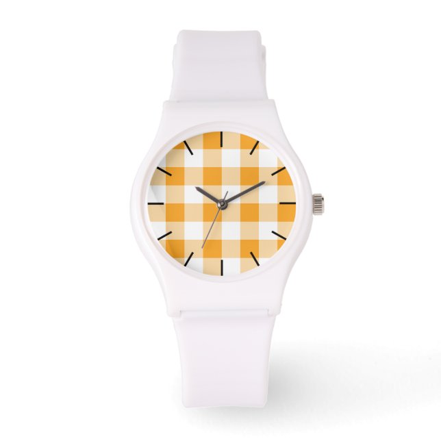 Gingham pattern  watch (Front)