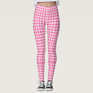 Gingham Pink Yoga Pants