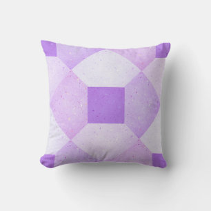 gingham plaid checks chequered pattern purple throw pillow