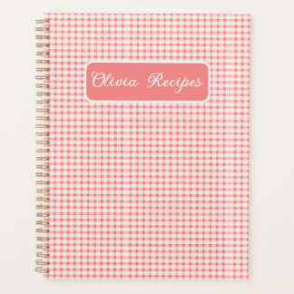 Gingham Recipes Blush Pink Check Cute Feminine