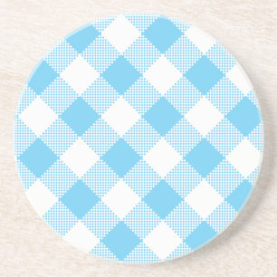 Gingham Series---Blue Coaster 1 of many colours
