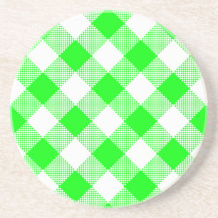 Gingham Series---Green Coaster 1 of many colours