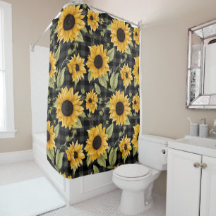 Gingham Sunflowers Pattern