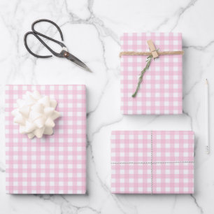 Gingham Wrapping Paper Sheets