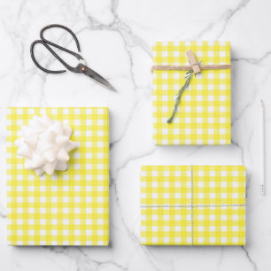 Gingham Wrapping Paper Sheets