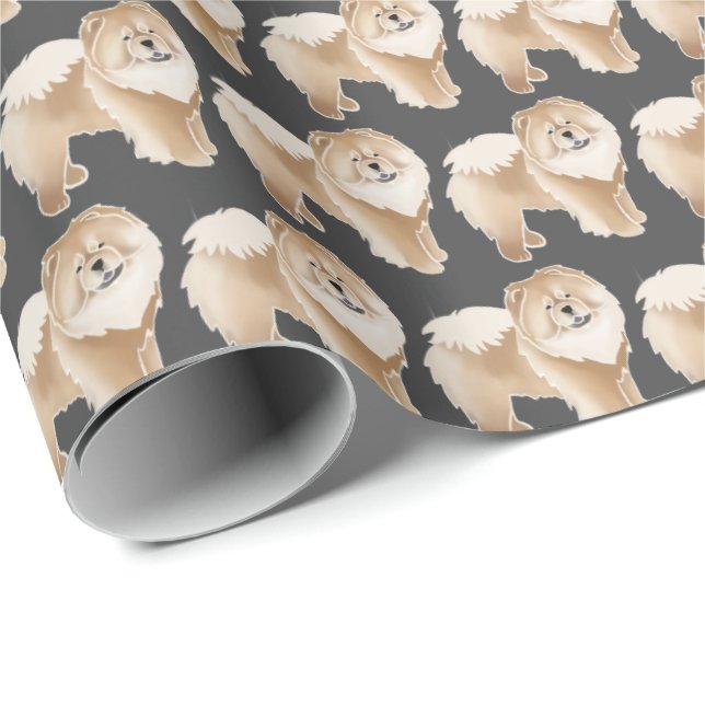GINGKO Chow gift wrap-change background color Wrapping Paper (Roll Corner)