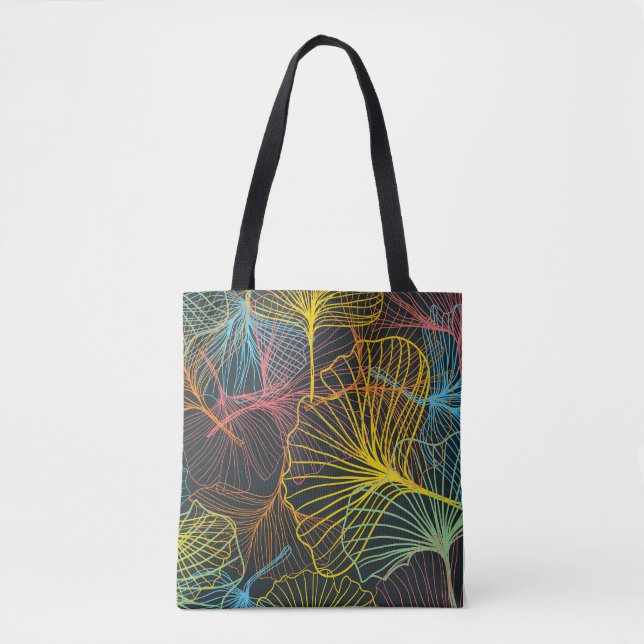 Gingko Pattern Tote Bag (Front)